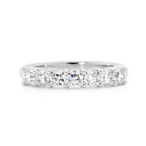 18ct White Gold Rounded Band Diamond Ring