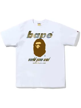 A Bathing Ape Block Check WGM Ape Head Tee