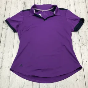 Adidas purple golf shirt - Hers M