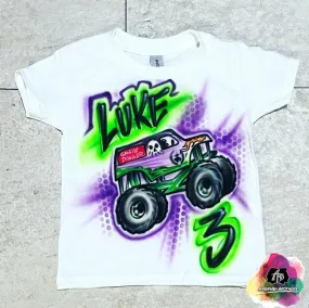 Airbrush Grave Digger w/ Outline Shirt Design