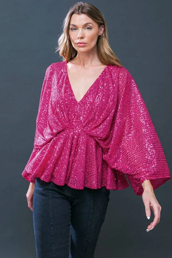 Anna sequin top