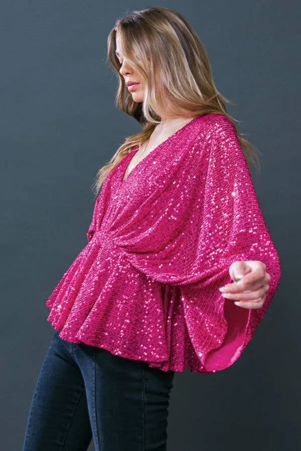 Anna sequin top