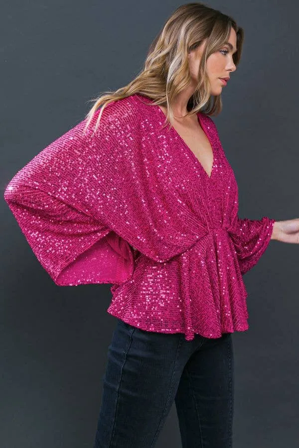 Anna sequin top