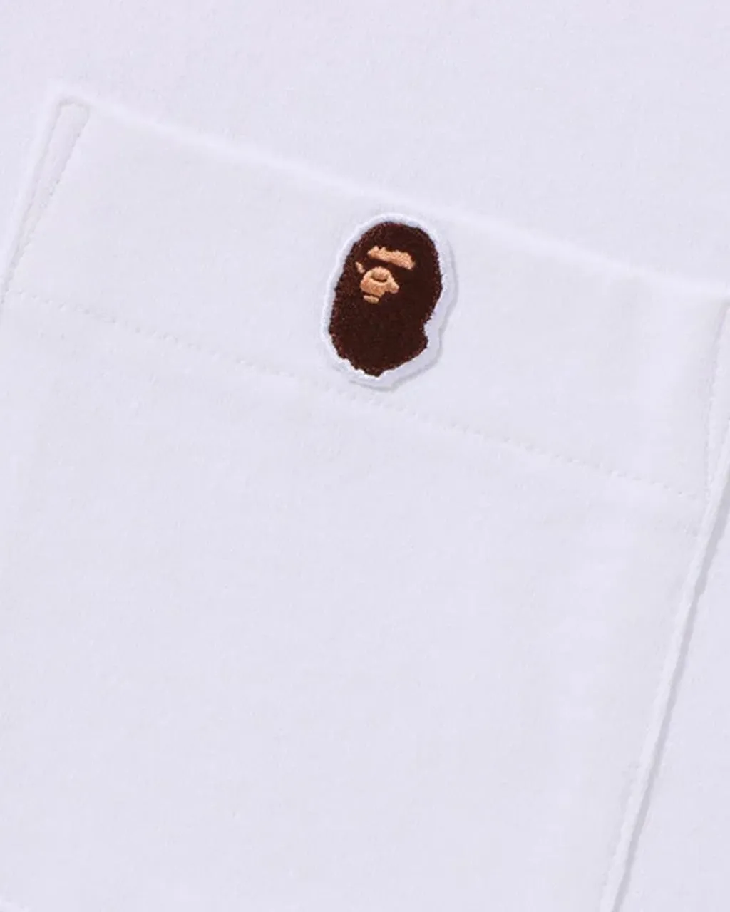 Ape Head One Point Pocket Tee White