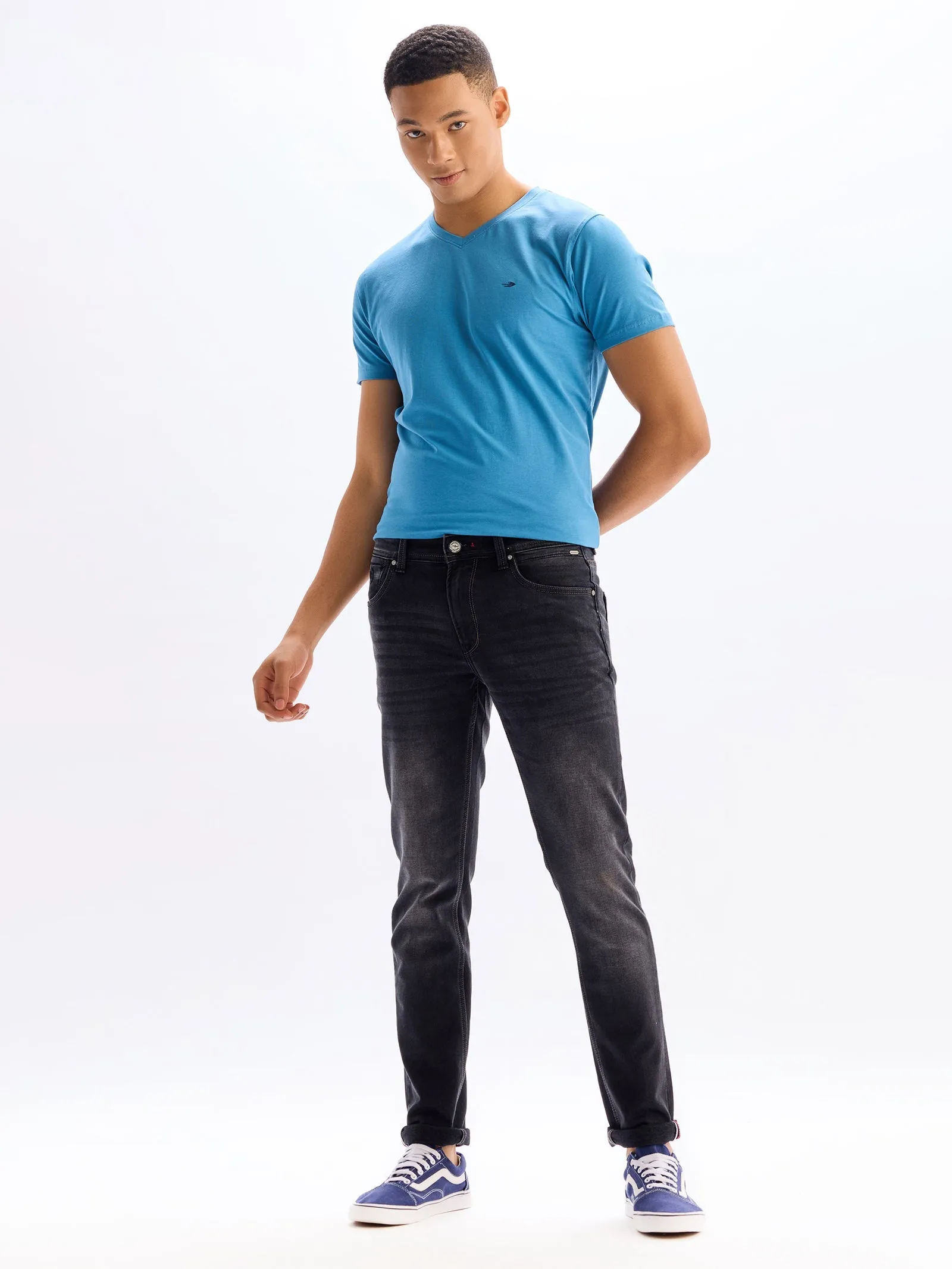 Black Slim Fit Stretch Jeans