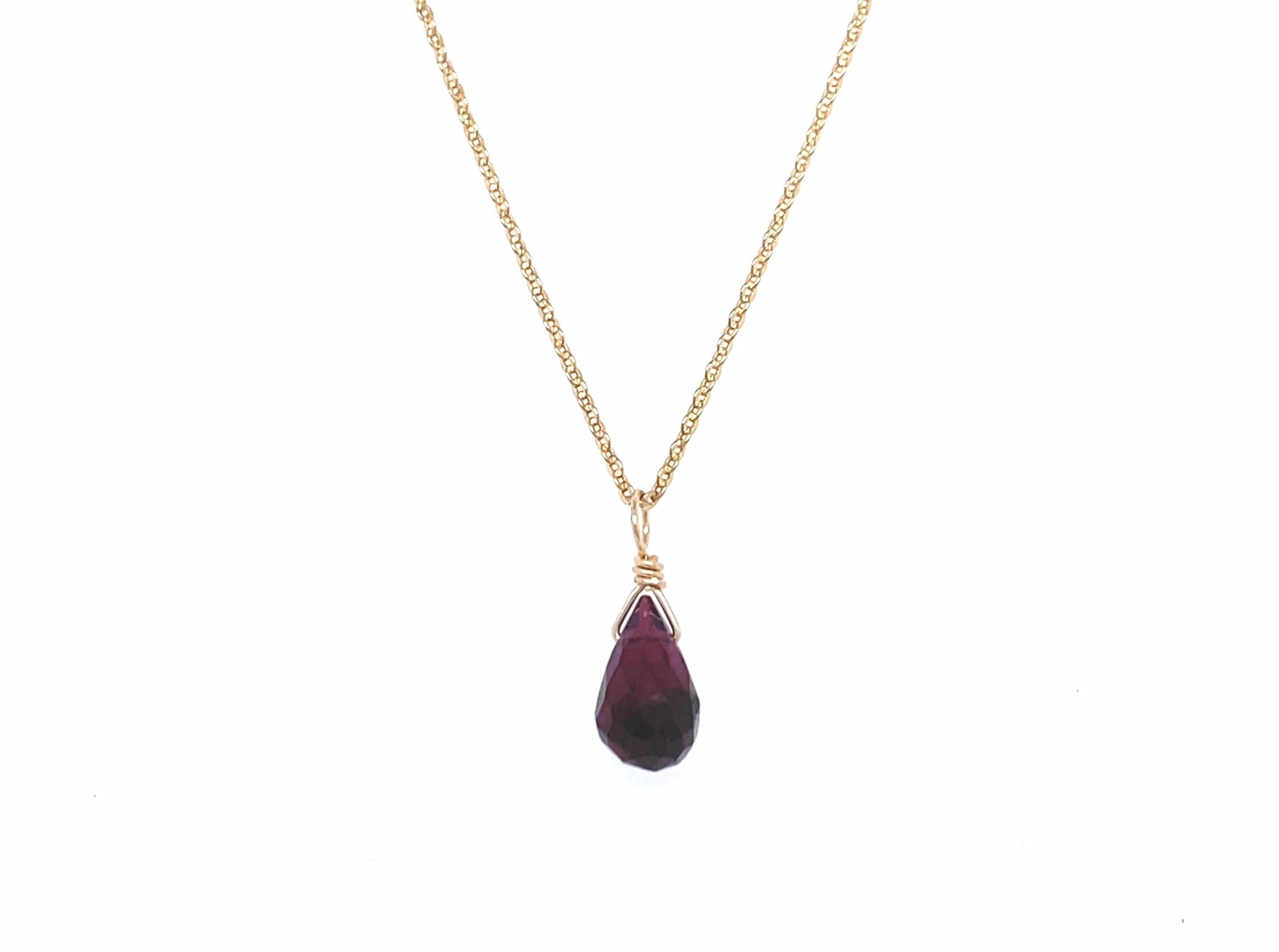 Bohemian Birthstone - January - Garnet Necklace