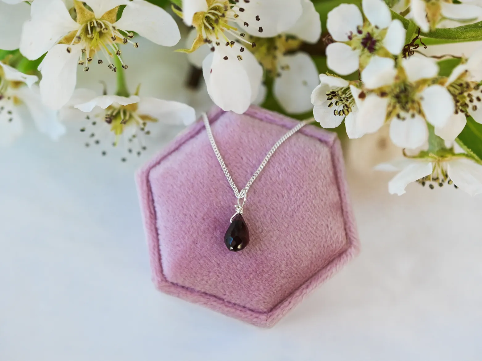 Bohemian Birthstone - January - Garnet Necklace