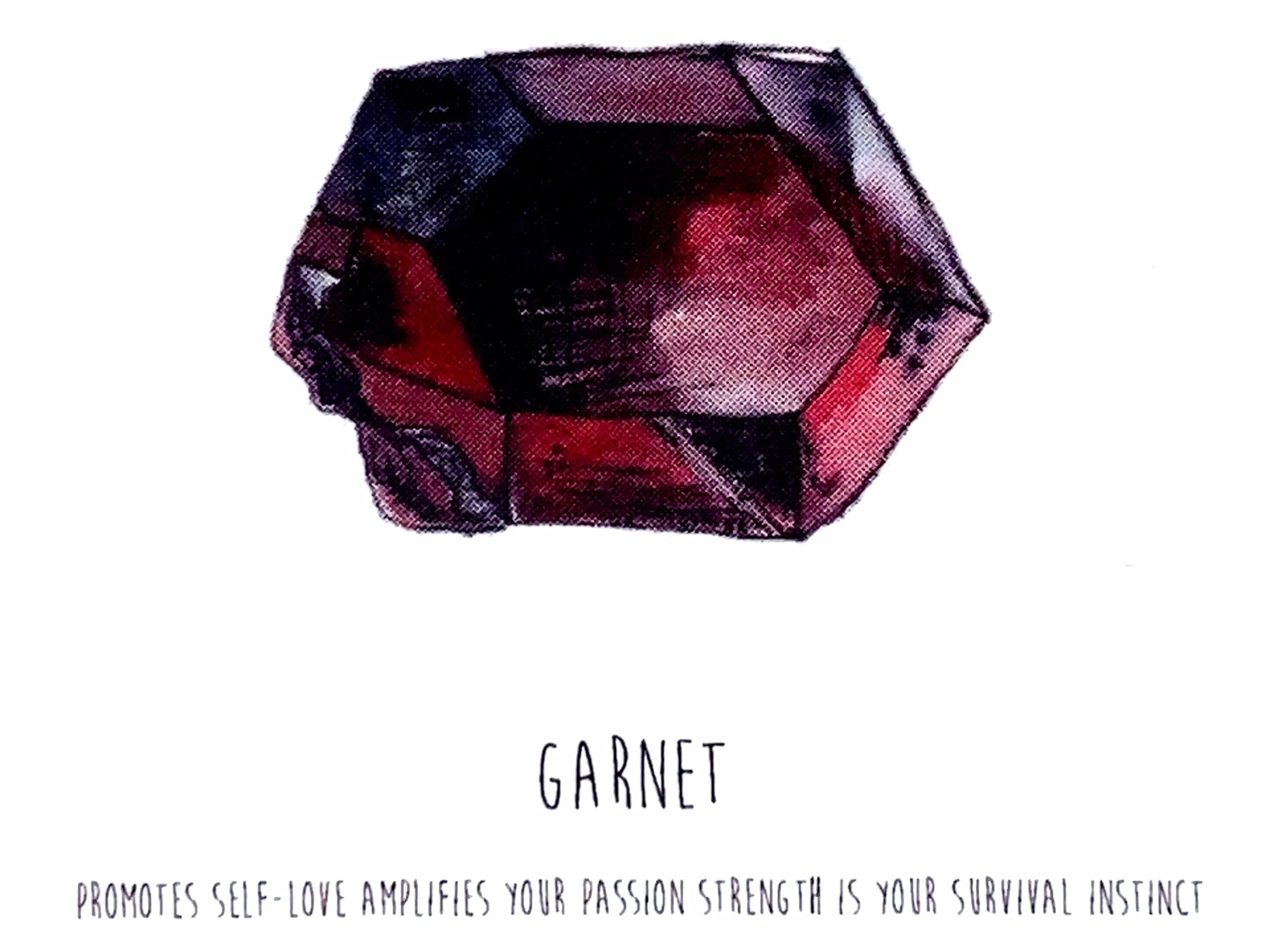 Bohemian Birthstone - January - Garnet Necklace