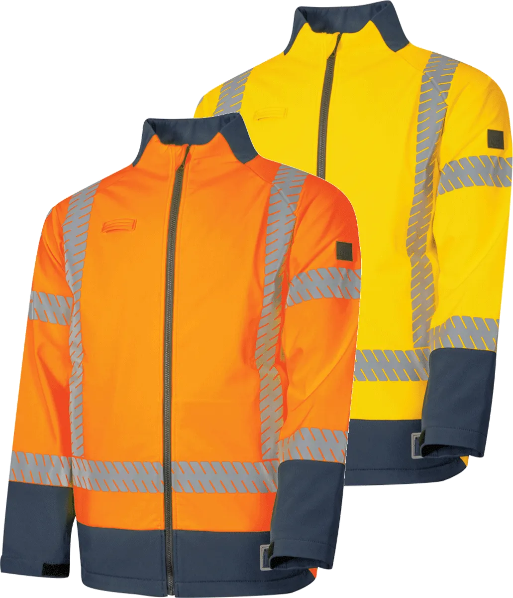 Bool Hi Vis FR & Anti Static Softshell Jacket c/w Segmented FR Tape BW2300T8