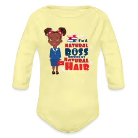 Boss Organic Long Sleeve Baby Bodysuit