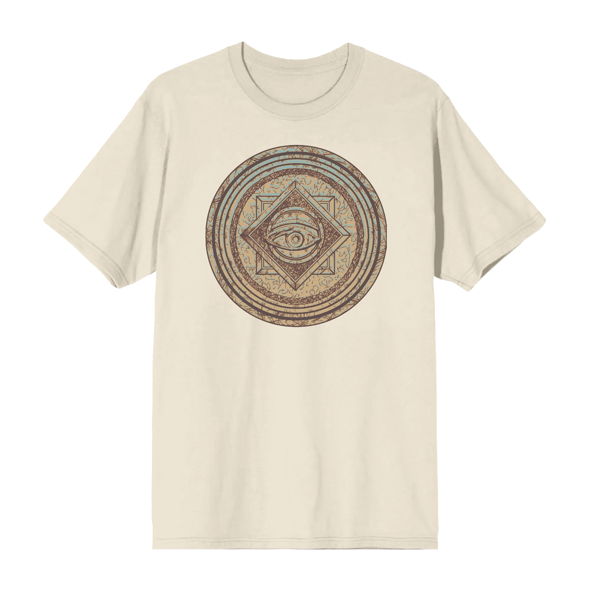 Carved Eye Symbol Natural Tee