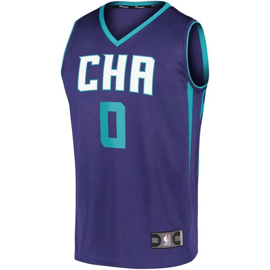 Charlotte Hornets Miles Bridges Fanatics Branded Replica 2019-20 Fast Break Player Team Statement Jersey Kids - Purple | Ireland P9069I7