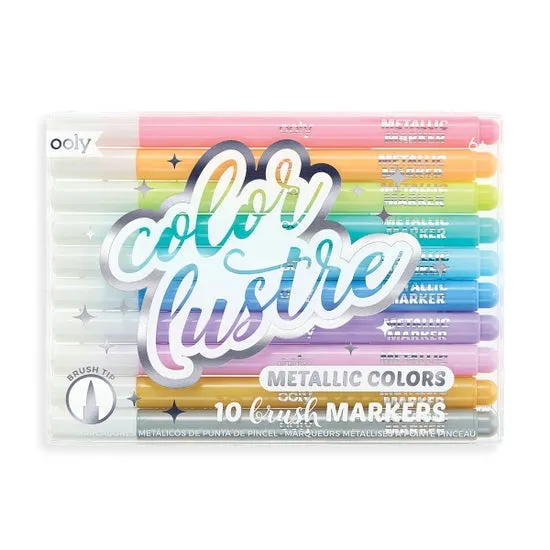 Color Lustre Metallic Brush Markers