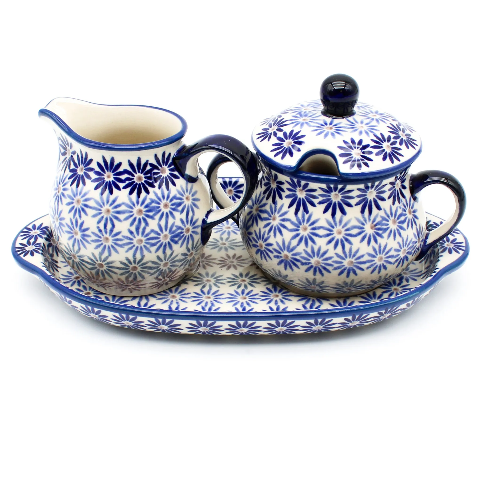 Creamer & Sugar Set w/Tray in All Stars