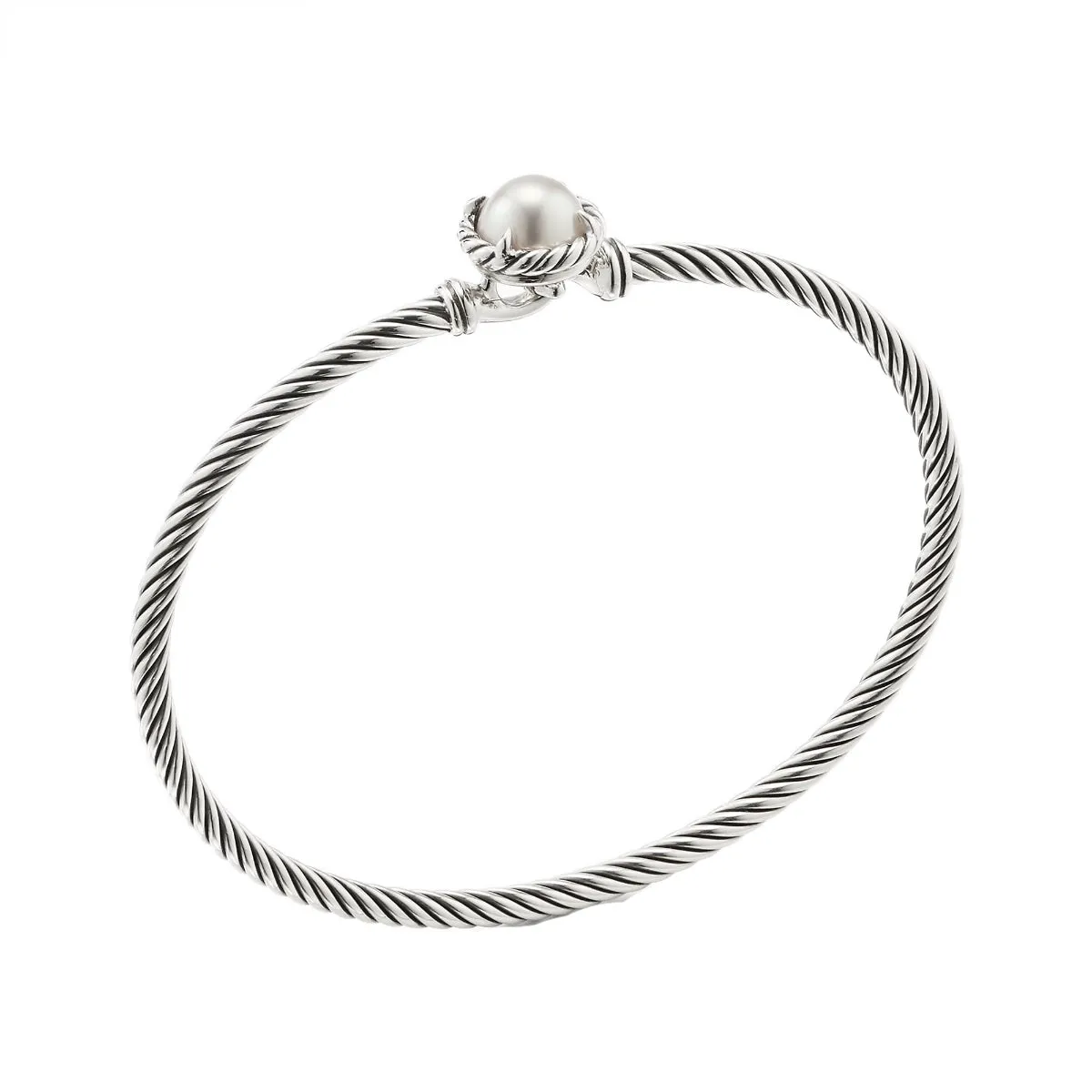 David Yurman Chatelaine Round 3MM Bracelet with Hook Clasp