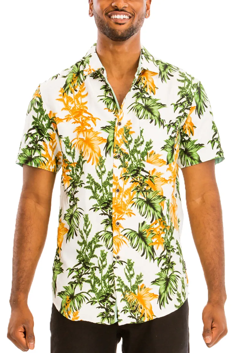 Digital Print Hawaiian Short Sleeve Shirt