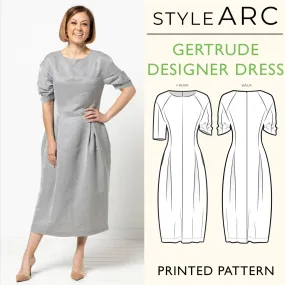 Gertrude Designer Dress Sewing Pattern by Style Arc, US Sizes 0-18