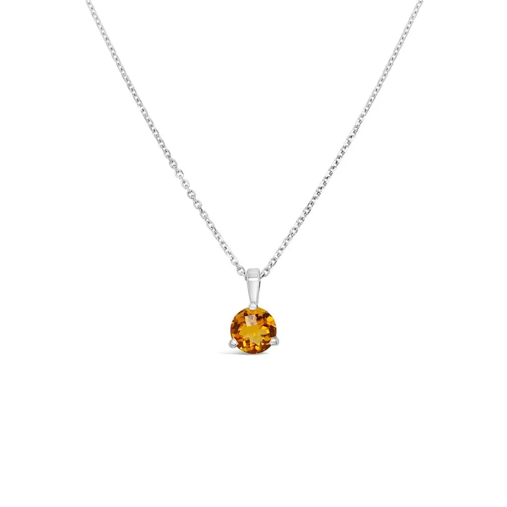 Irisa by Martin Binder Citrine Solitaire Necklace