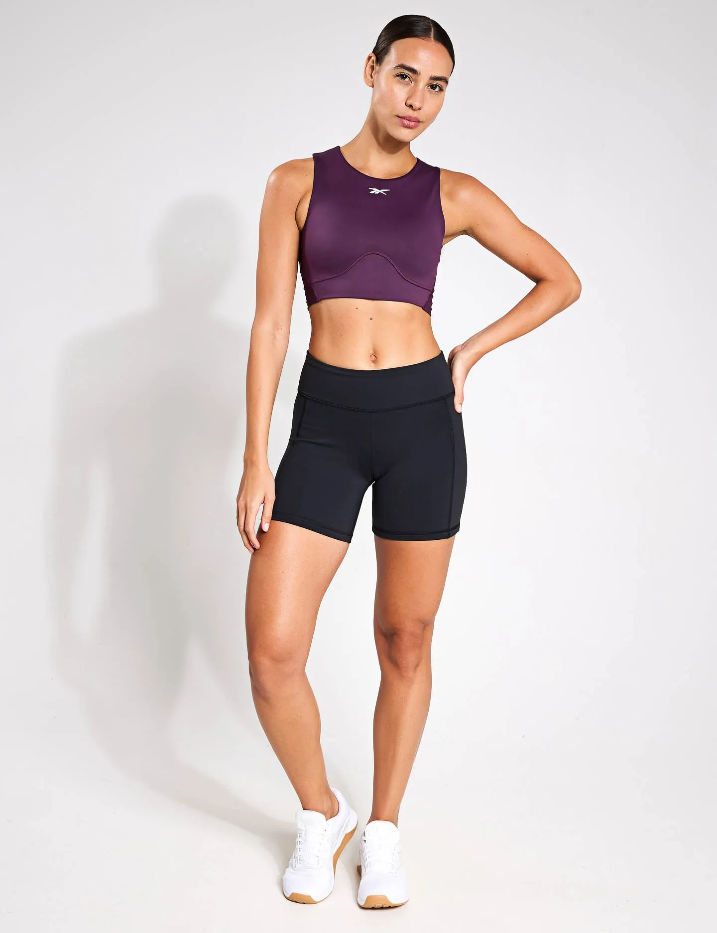 Lux Contour Crop - Midnight Plum