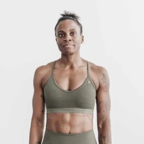 Matte V-Neck Sports Bra