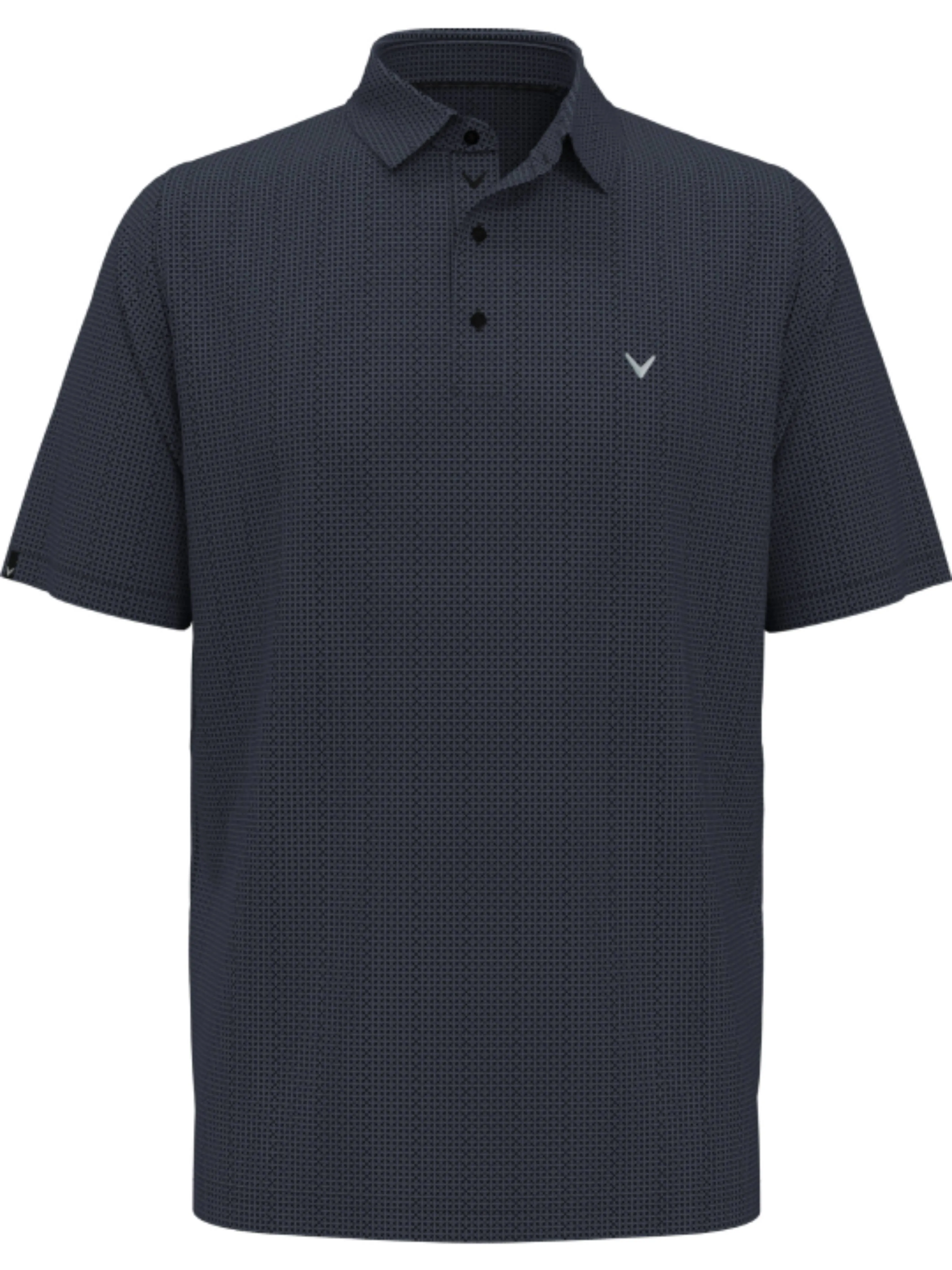 Mens Chevron Foulard Print Golf Polo