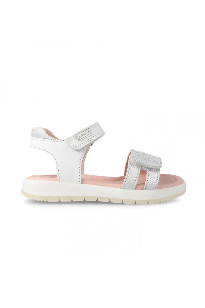 Metallic Silver Stripes Sandals