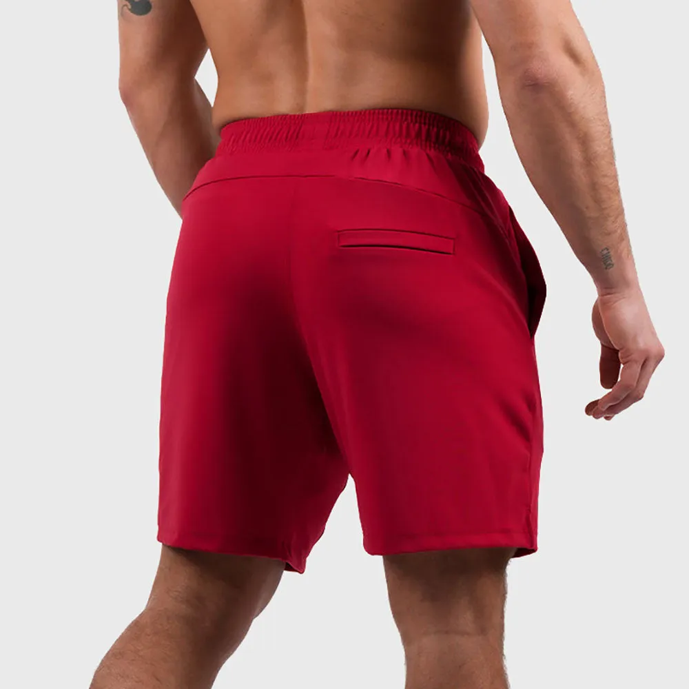 NORTHERN SPIRIT - HUNTER MEN STRETCH REGULAR SPORT SHORT 8" - CARMINE