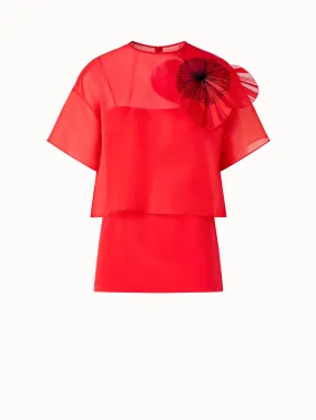 Organza Bluse mit Poppy