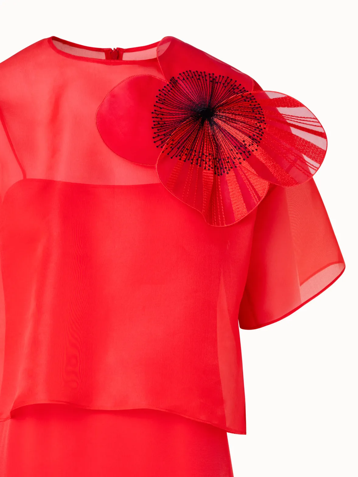 Organza Bluse mit Poppy