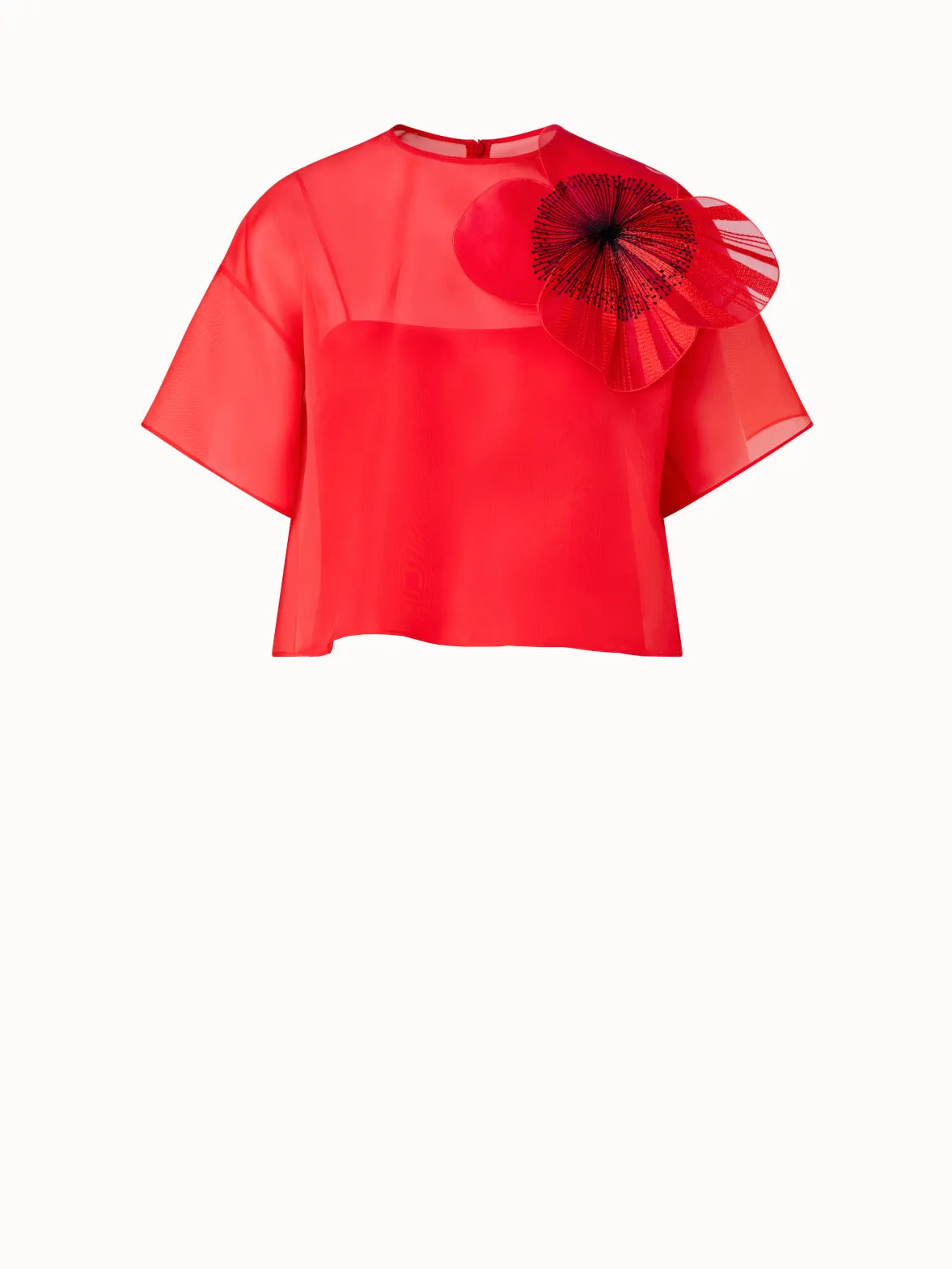 Organza Bluse mit Poppy