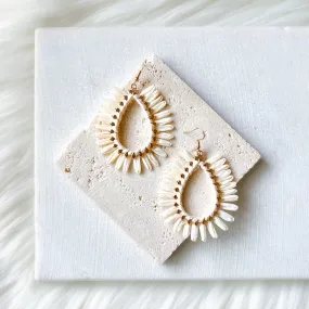 Palmetto Raffia Statement Earrings