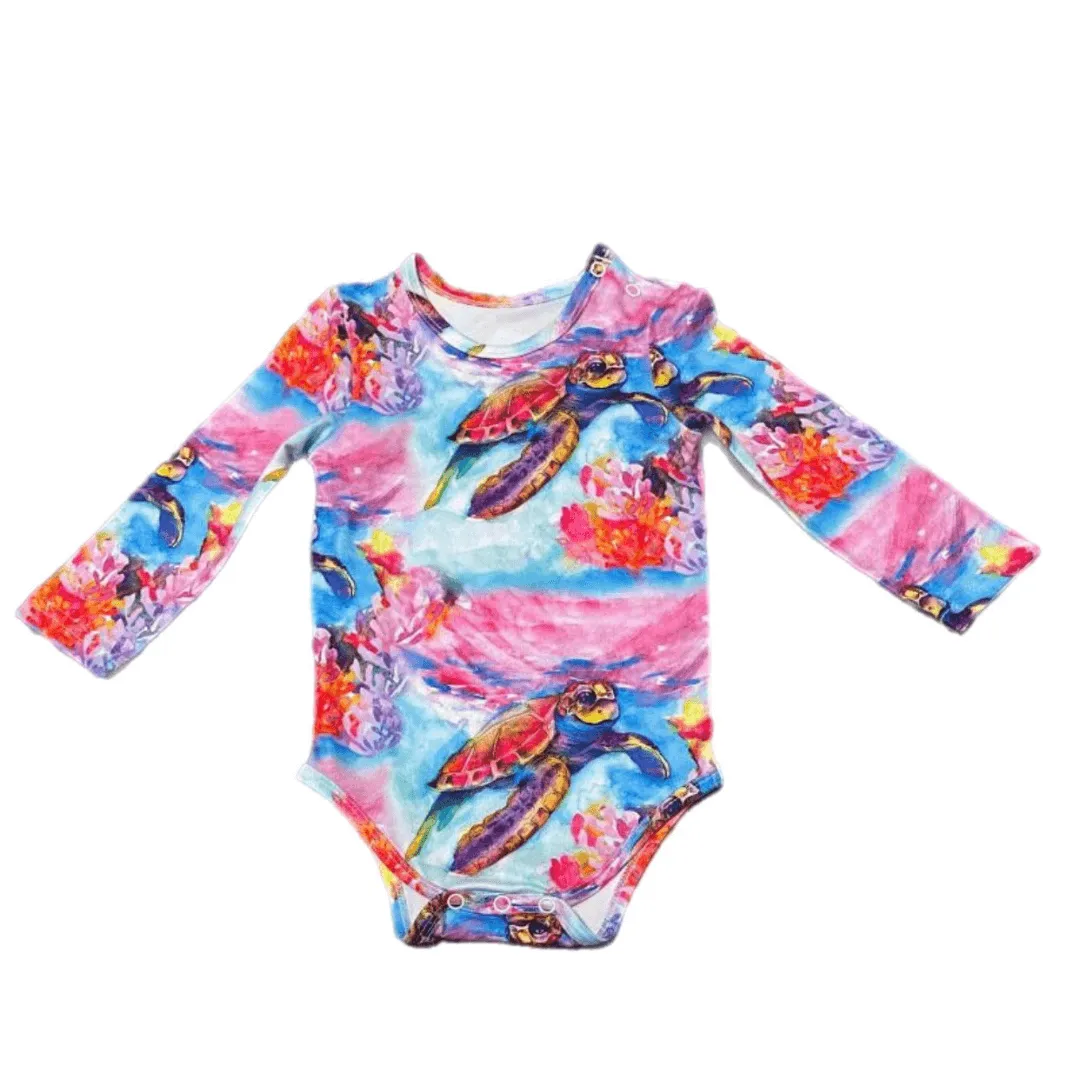 Reef Sunset Long Sleeve Onesie