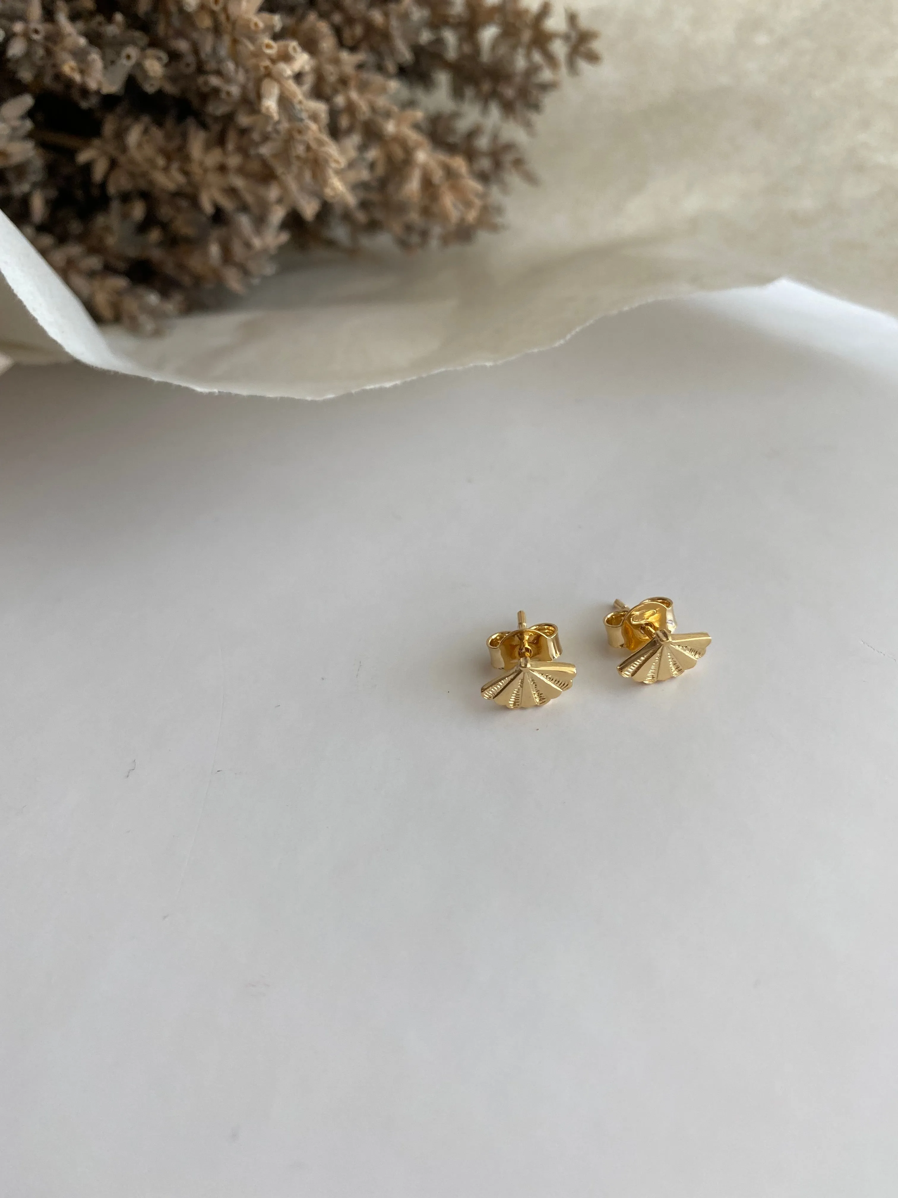 SANTIAGO Shell Mini Studs (Single or as a Pair)