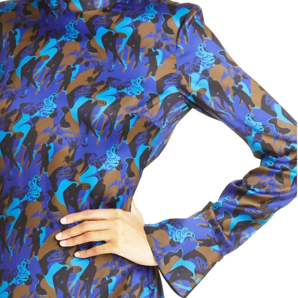 Staud Thicket Long Sleeve Print Dress